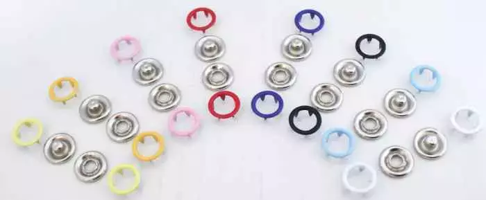 Pack of 5000 Enamel Open Ring Prong Ring Snaps